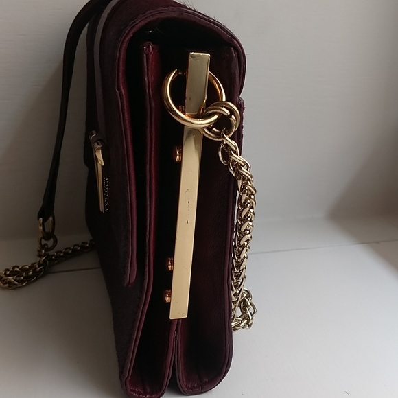 Vince Camuto Burgundy Cowhide shoulder bag - Picture 5 of 8